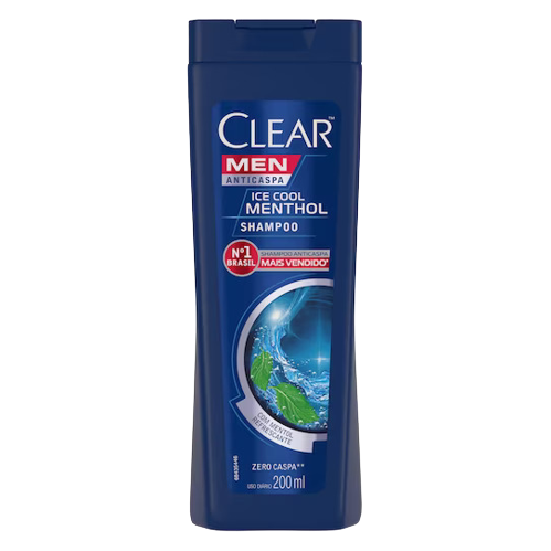 SHAMPOO CLEAR MEN ICE COOL MENTHOL 200ML