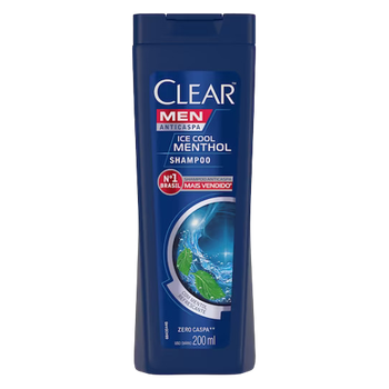 SHAMPOO CLEAR MEN ICE COOL MENTHOL 200ML