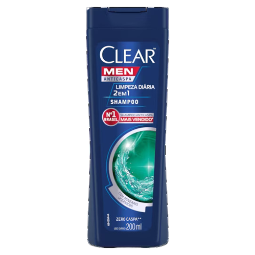 SHAMPOO CLEAR MEN LIMPEZA DIARIA 2X1 200ML