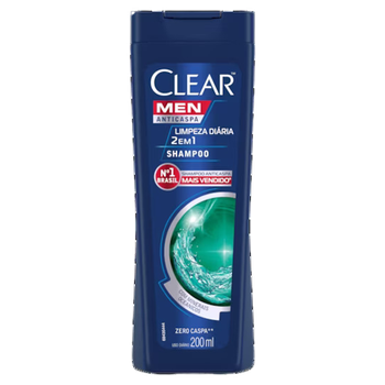 SHAMPOO CLEAR MEN LIMPEZA DIARIA 2X1 200ML