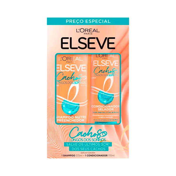 SHAMPOO+CONDICIONADOR ELSEVE CACHOS LONGO DOS SONHOS 375ML+170ML