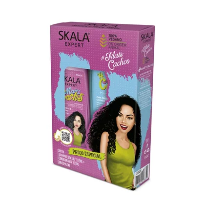 SHAMPOO+CONDICIONADOR SKALA MAIS CACHOS 325ML