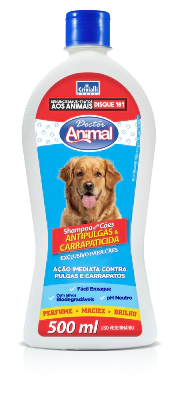 SHAMPOO DOCTOR ANIMAL ANTIPULGAS/CARRAPATOS 500ML
