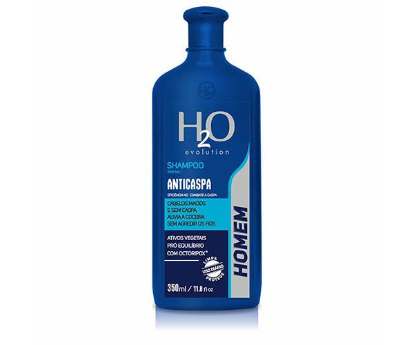 SHAMPOO H2O EVOLUTION HOMEM ANTICASPA 350ML