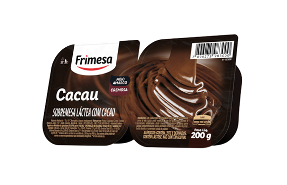 SOBREMESA LACTEA FRIMESA CREMOSA CACAU MEIO AMARGO 200G