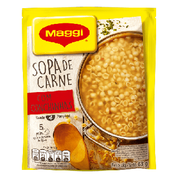 SOPA MAGGI CARNE C/CONCHINHA 63G