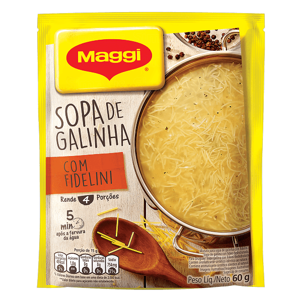 SOPA MAGGI GALINHA C/FIDELINI 60G