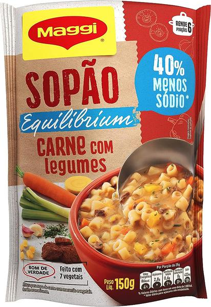 SOPAO MAGGI CARNE C/LEGUMES MENOS SODIO 150G