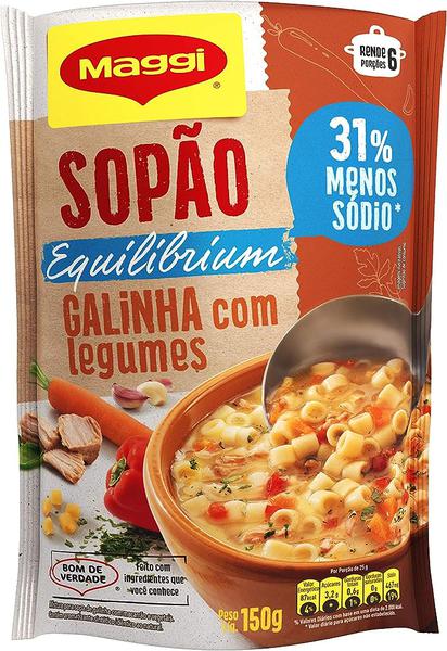 SOPAO MAGGI MENOS SODIO GALINHA C/LEGUMES 150G
