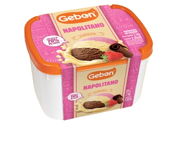SORVETE GEBON CLASSICO NAPOLITANO 1,5LT