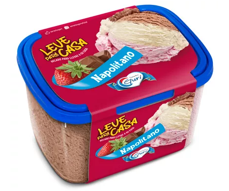 SORVETE GURI NAPOLITANO POTE 2LT