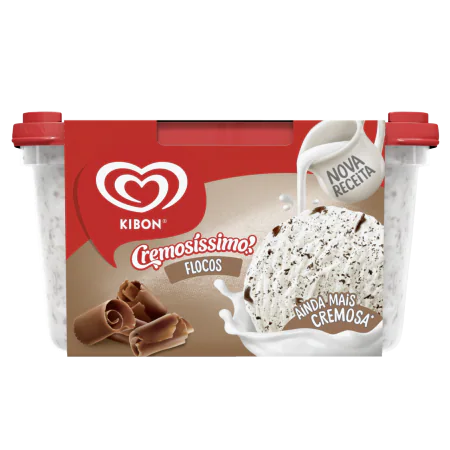SORVETE KIBON CREMOSISSIMO FLOCOS 1,5LT