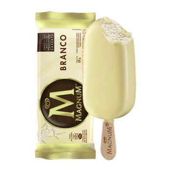 SORVETE KIBON MAGNUM CHOCOLATE BRANCO 78G