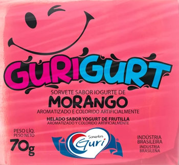 SORVETINHO GURI GURT MORANGO 70G
