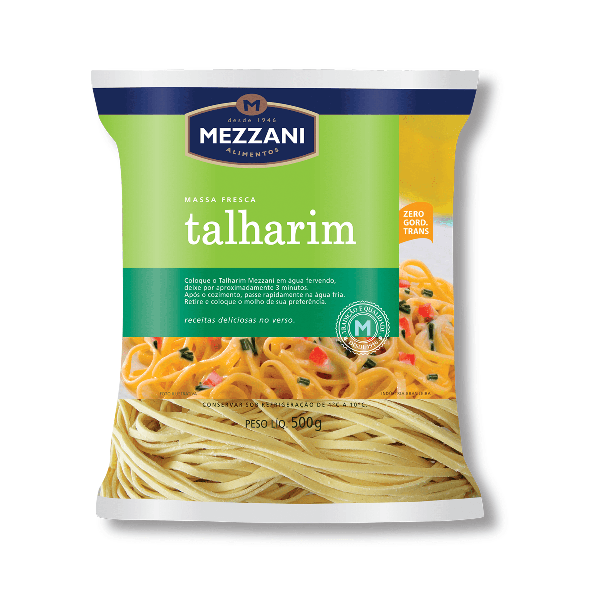 MASSA MEZZANI TALHARIM CASEIRO 500G