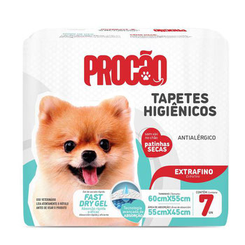 TAPETE HIGIENICO PROCAO C/7 60X55CM