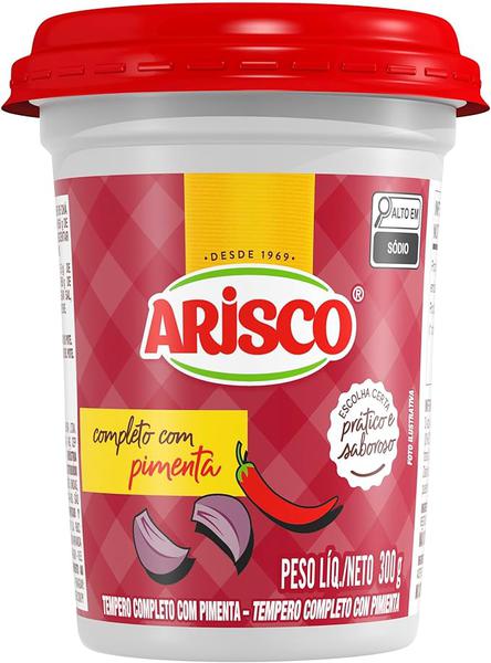 TEMPERO ARISCO COMPLETO C/PIMENTA 300G