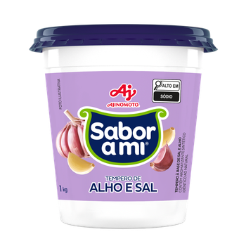 TEMPERO SABOR A MI ALHO E SAL 1KG