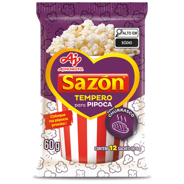 TEMPERO SAZON P/PIPOCA CHURRASCO 60G