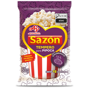 TEMPERO SAZON P/PIPOCA CHURRASCO 60G