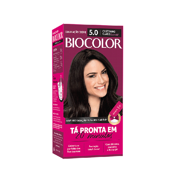 TINTURA BIOCOLOR 5.0 CASTANHO CLARO LUXUOSO