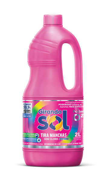 TIRA MANCHAS GIRANDO SOL S/CLORO 2LT