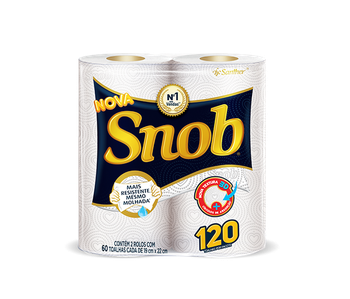 TOALHA PAPEL SNOB BRANCA C/2