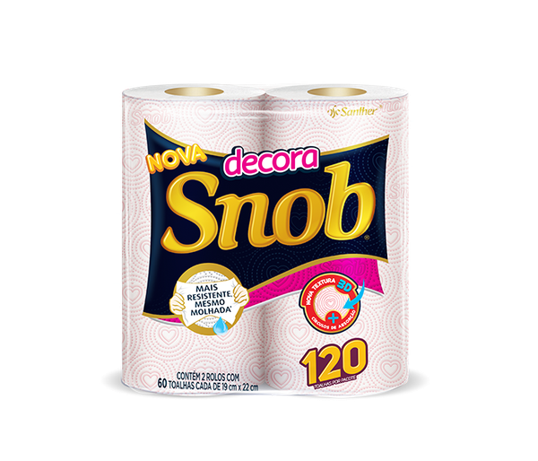 TOALHA PAPEL SNOB DECORADO C/2