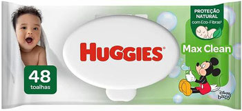TOALHA UMEDECIDA HUGGIES DISNEY BABY MAX CLEAN C/48