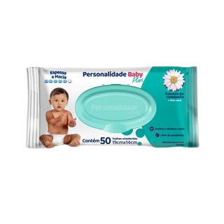 TOALHA UMEDECIDA PERSONALIDADE BABY PLUS CAMOMILA C/50