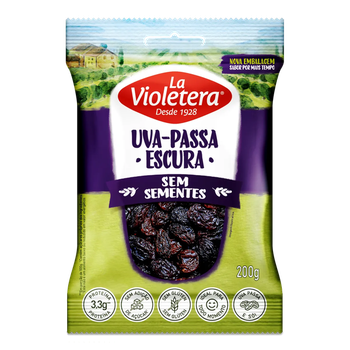 UVA PASSA LA VIOLETERA ESCURA S/SEMENTE 200G