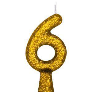 VELA ALEGRIA & FESTA TUBULAR PREMIUM DOURADA N°6
