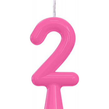 VELA ALEGRIA & FESTA TUBULAR PREMIUM ROSA N°2