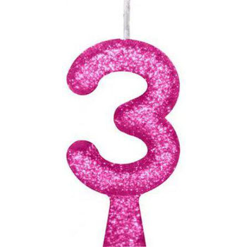 VELA ALEGRIA & FESTA TUBULAR PREMIUM ROSA N°3