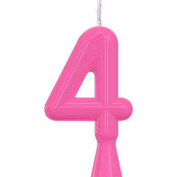 VELA ALEGRIA & FESTA TUBULAR PREMIUM ROSA N°4