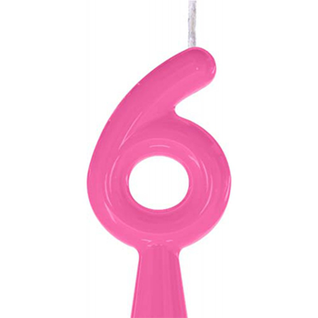 VELA ALEGRIA & FESTA TUBULAR PREMIUM ROSA N°6