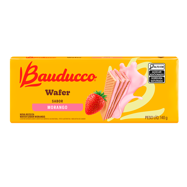 WAFER BAUDUCCO MORANGO 140G