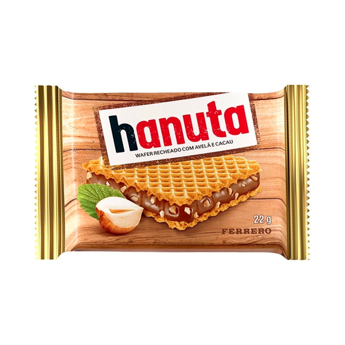 WAFER HANUTA FERRERO AVELA/CACAU 22G