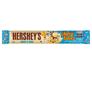 WAFER HERSHEY'S CHOCOTUBES COOKIES N' CREAM 25G