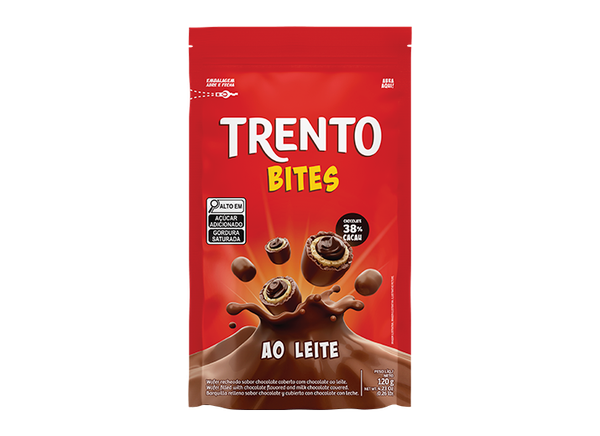 WAFER TRENTO BITES AO LEITE 120G