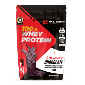 WHEY PROTEIN MASTERWAY CONCENTRADO 100% CHOCOLATE 910G