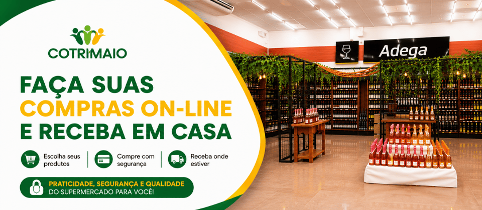 Faça suas compras sem sair de casa