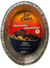 ASSADEIRA DE ALUMINIO OVAL LIFE CLEAN 4L