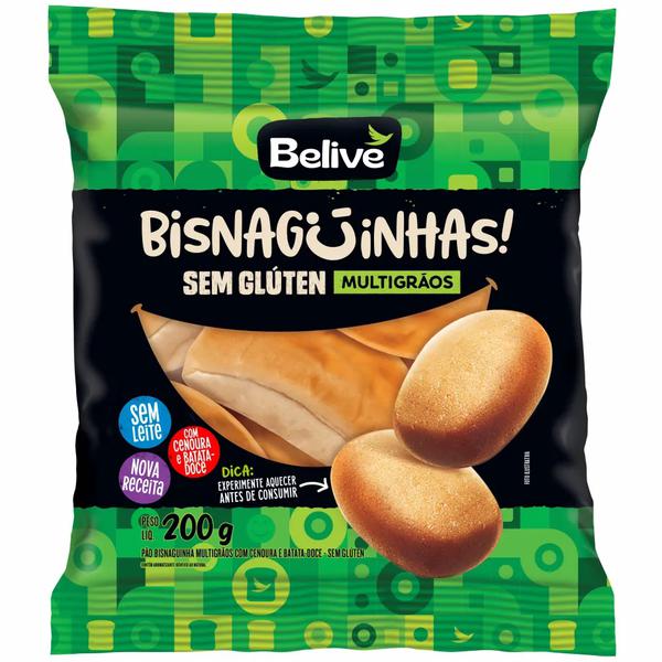 BISNAGUINHA BELIVE SEM GLUTEN MULTIGRAOS 200G