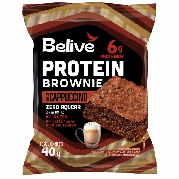 BROWNIE BELIVE PROTEIN CAPPUCCINO S/AC 40G