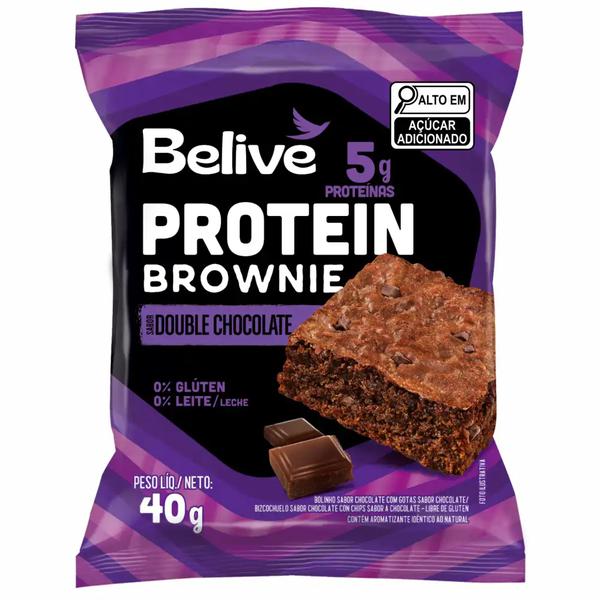 BROWNIE BELIVE PROTEIN DOUBLE CHOC. S/GLUTEN 40G