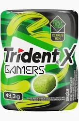 CHICLETE TRIDENT GAMERS CITRUS MIX GARR 48,3G