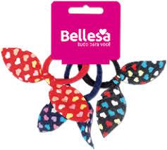 ELASTICO P/CABELO BELLESA MEIA GATINHA C/3UN