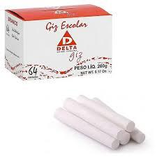 GIZ ESCOLAR BRANCO PALITO CX