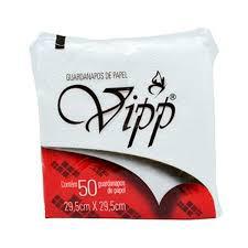 GUARDANAPO VIPP PAPEL BRANCO 32,5X29,5 C/50